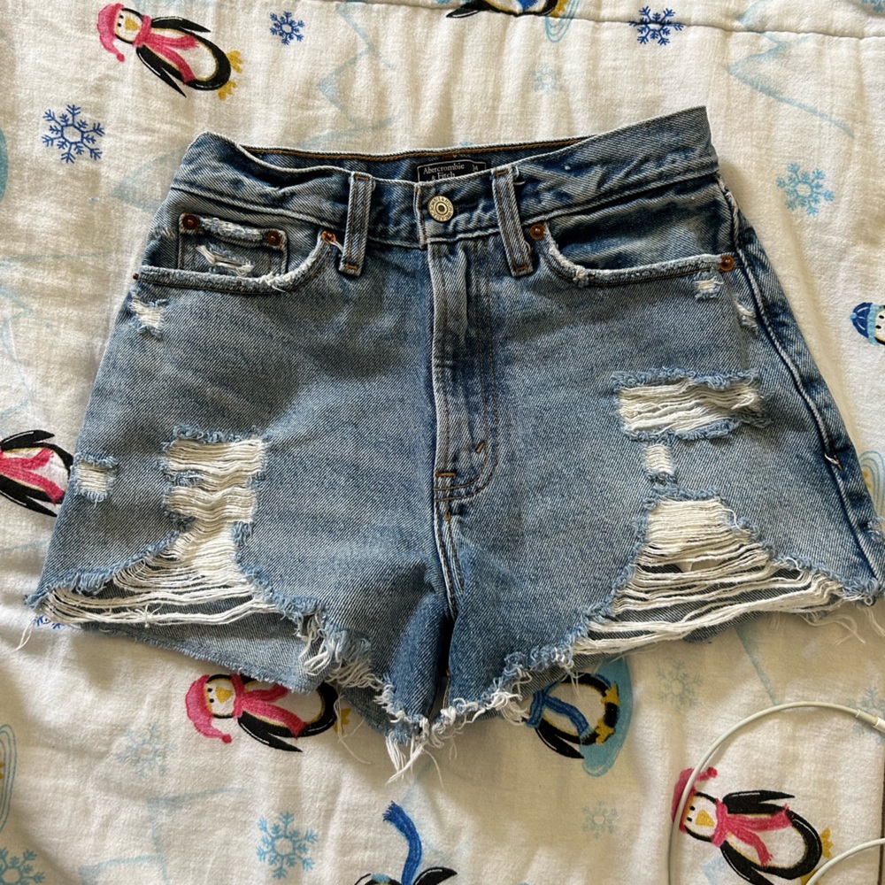 Abercrombie High rise Denim Shorts
